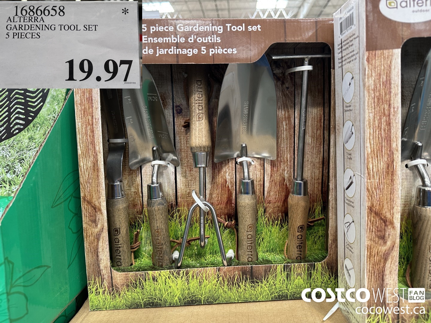 1686658 ALTERRA GARDENING TOOL SET 5 PIECES  $19.97
