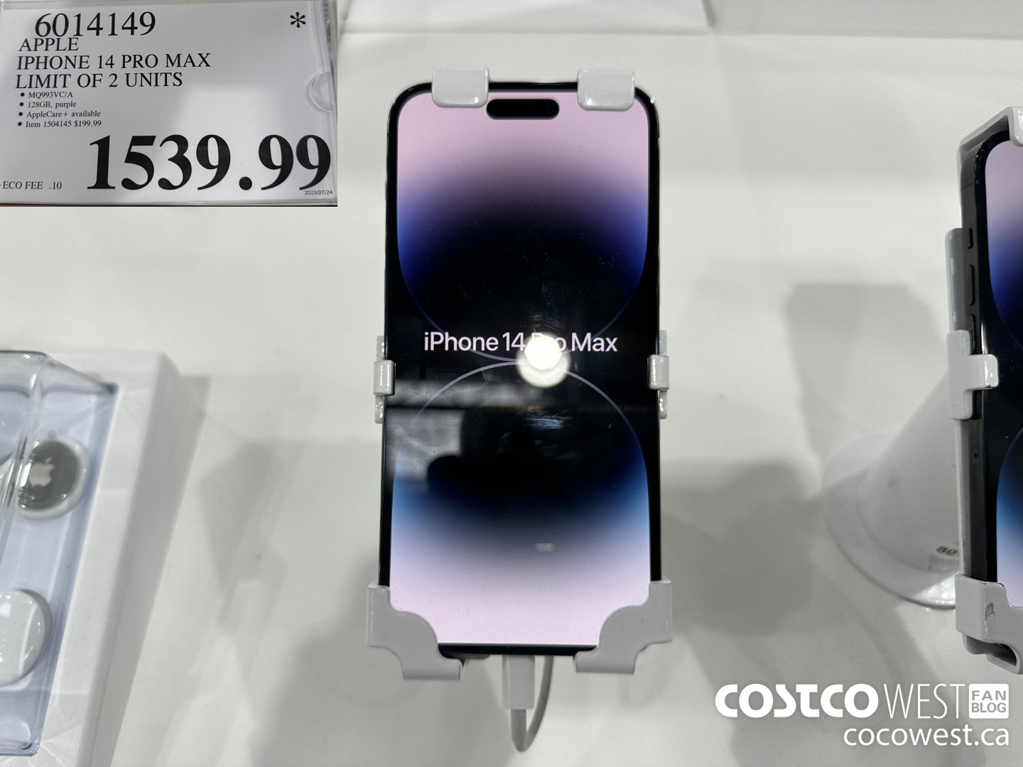 6014149 APPLE IPHONE 14 PRO MAX $1539.99