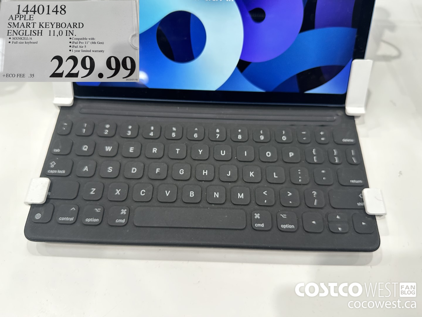 1440148 APPLE SMART KEYBOARD 11.0 IN ENGLISH $229.99