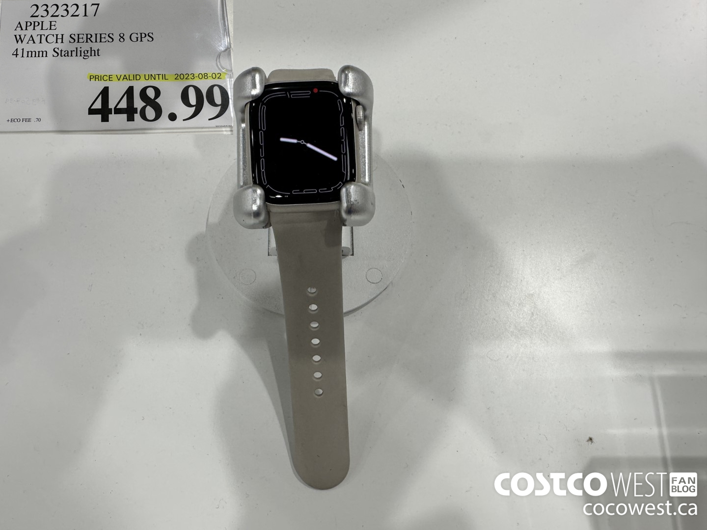 2323217 APPLE WATCH 8 41MM GPS STARLIGHT MNP63VC/A (EXPIRES ON 2023-08-02) $448.99