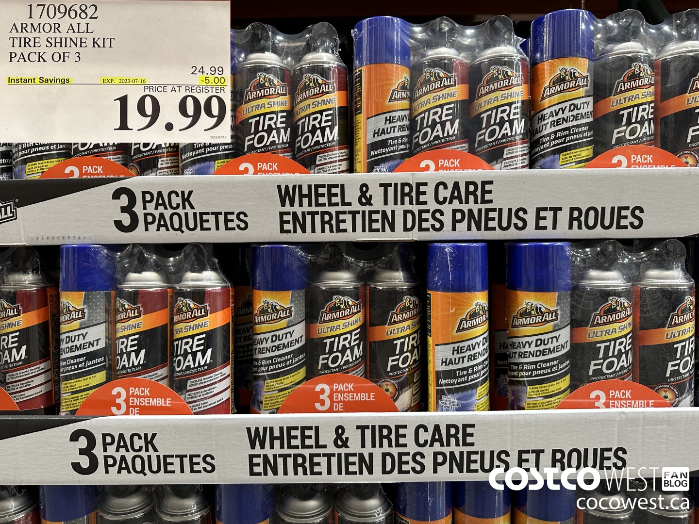 1709682 ARMOR ALL TIRE SHINE KIT PACK OF 3 ($5.00 INSTANT SAVINGS EXPIRES ON 2023-07-16) $19.99
