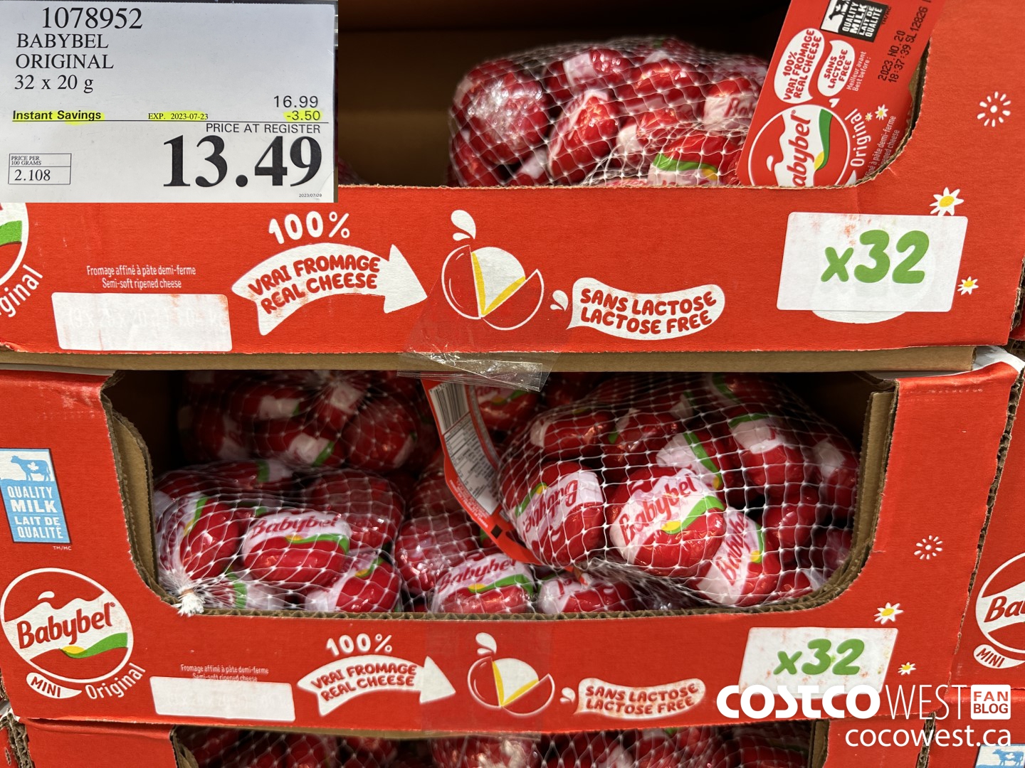 1078952 BABYBEL ORIGINAL 32 X 20G ($3.50 INSTANT SAVINGS EXPIRES ON 2023-07-23) $13.49