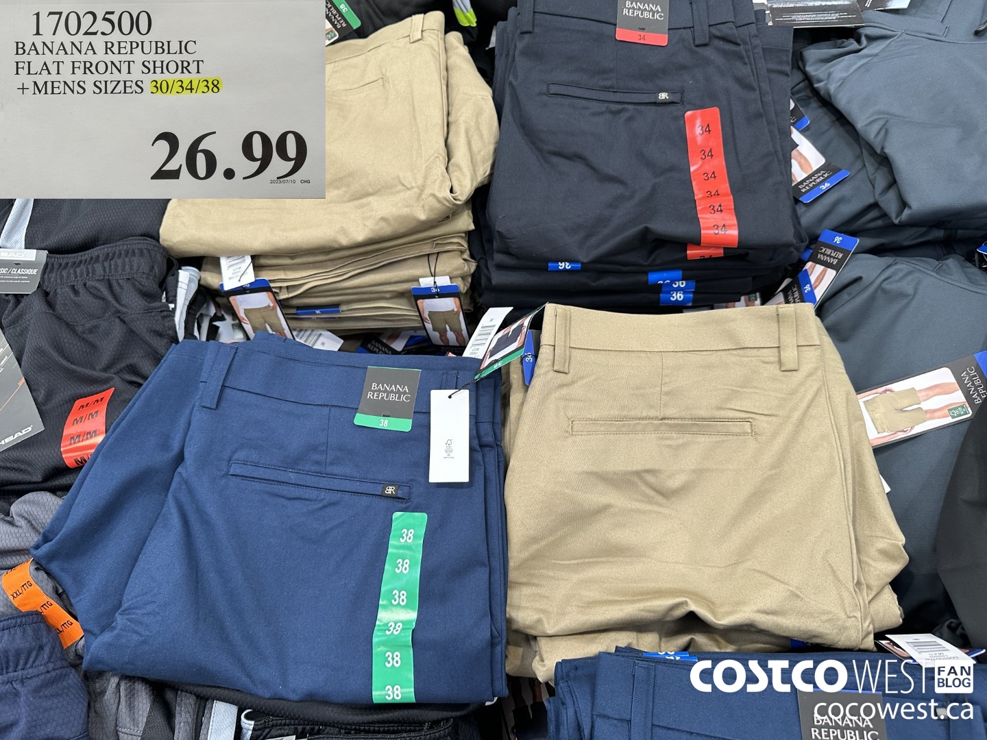 1702500 BANANA REPUBLIC FLAT FRONT SHORT MENS SIZES 30/34/38 $26.99