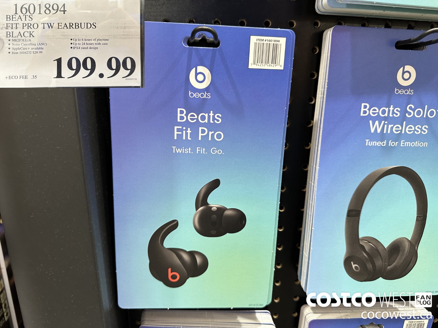1601894 BEATS FIT PRO TW EARBUDS BLACK $199.99