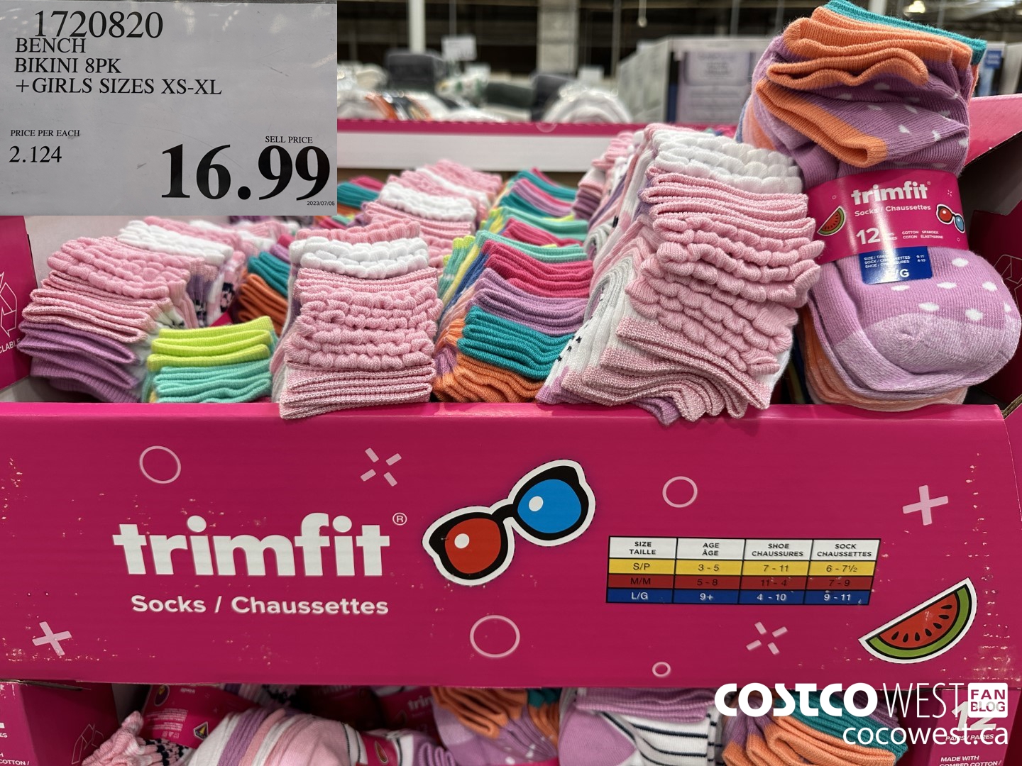 1720820 BENCH BIKINI 8PK GIRLS SIZES XS-XL $16.99