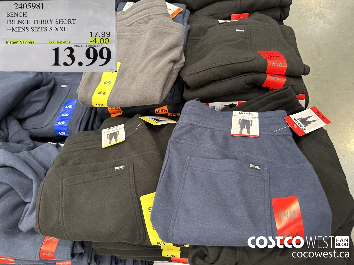 2405981 BENCH FRENCH TERRY SHORT MENS SIZES S-XXL ($4.00 INSTANT SAVINGS EXPIRES ON 2023-07-23) $13.99