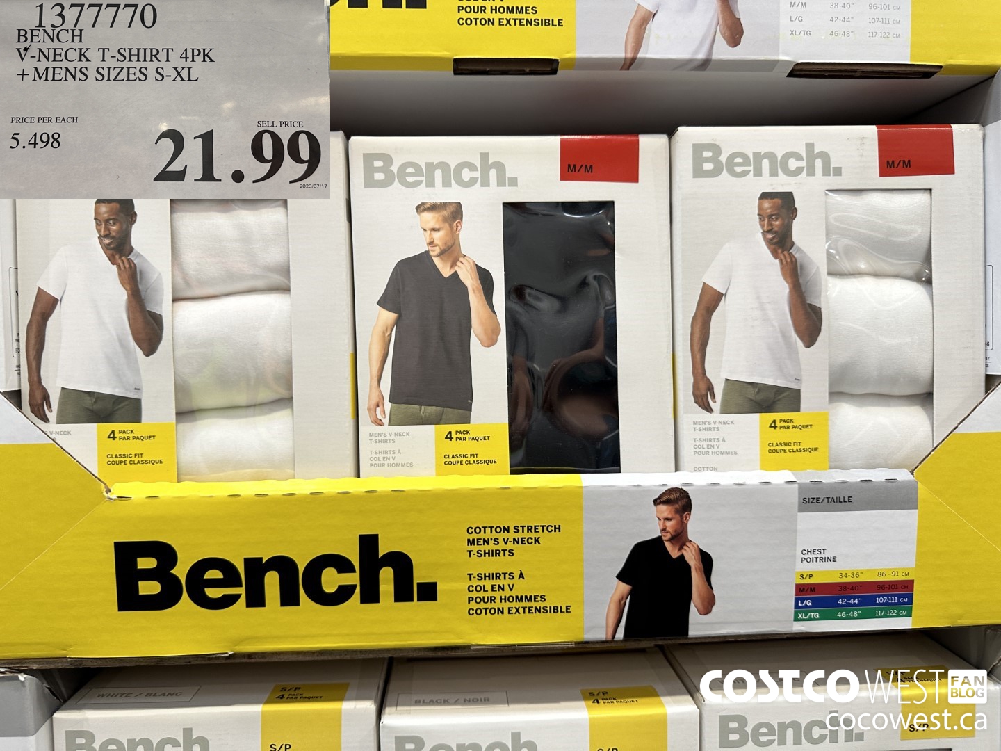 1377770 BENCH V-NECK T-SHIRT MENS SIZES S-XL $21.99