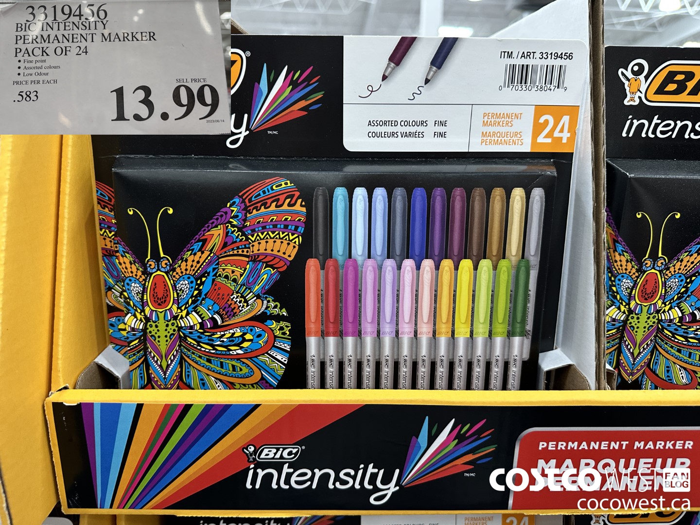 3319456 BIC INTENSITY PERMANENT MARKERS PACK OF 24 $13.99