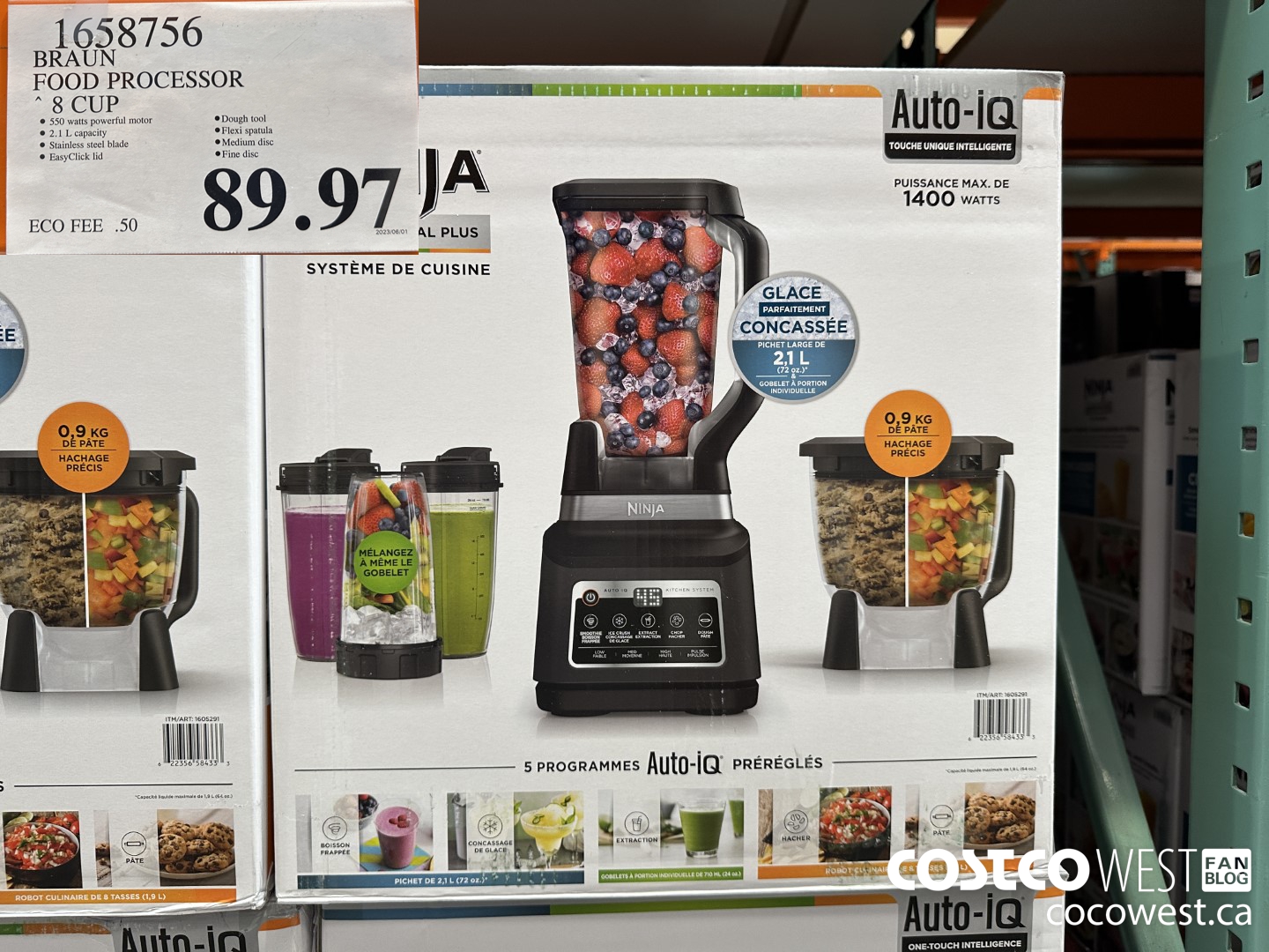 1658756 BRAUN 8 CUP FOOD PROCESSOR $89.97