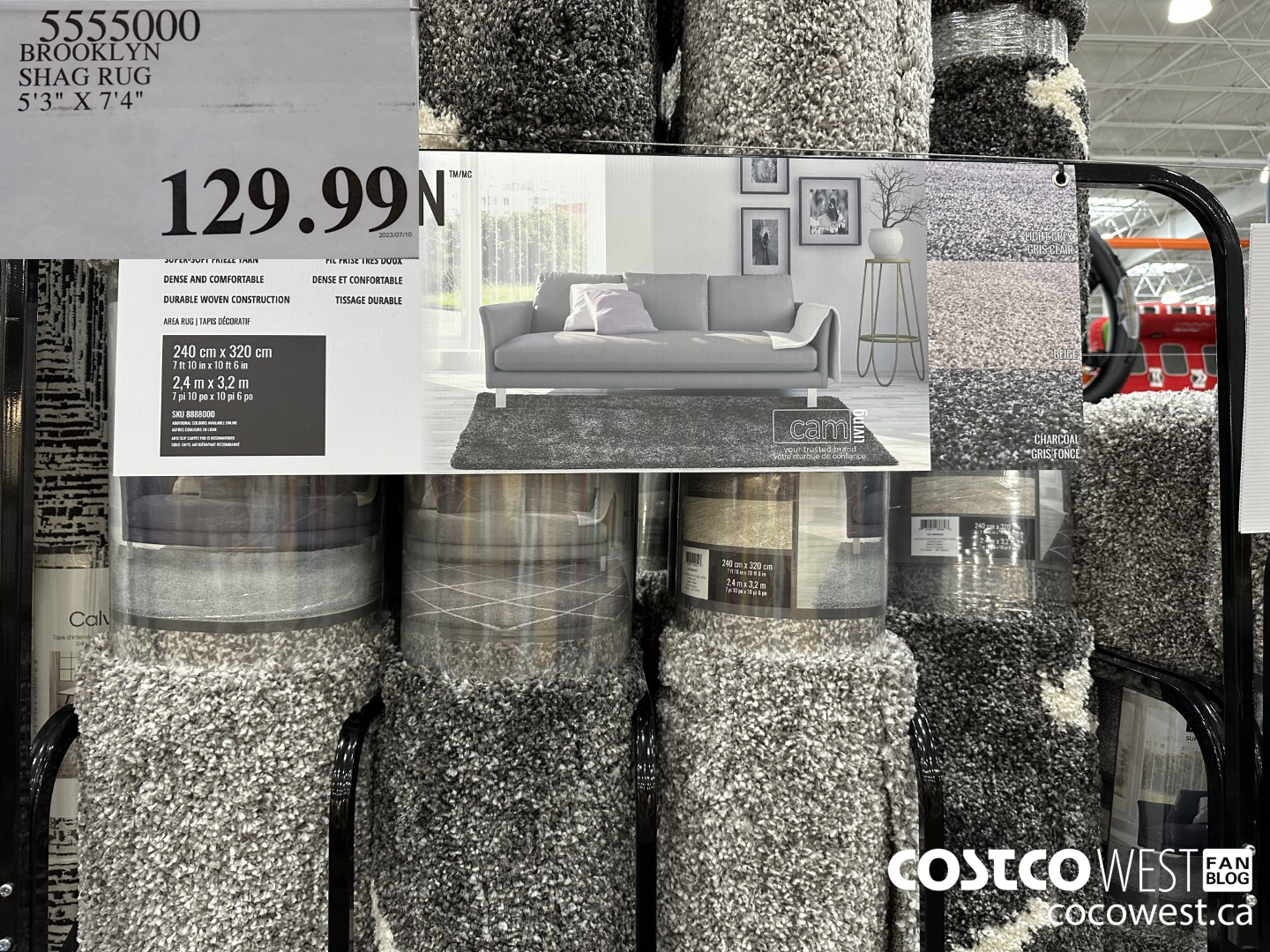 5555000 BROOKLYN SHAG RUG 5'3