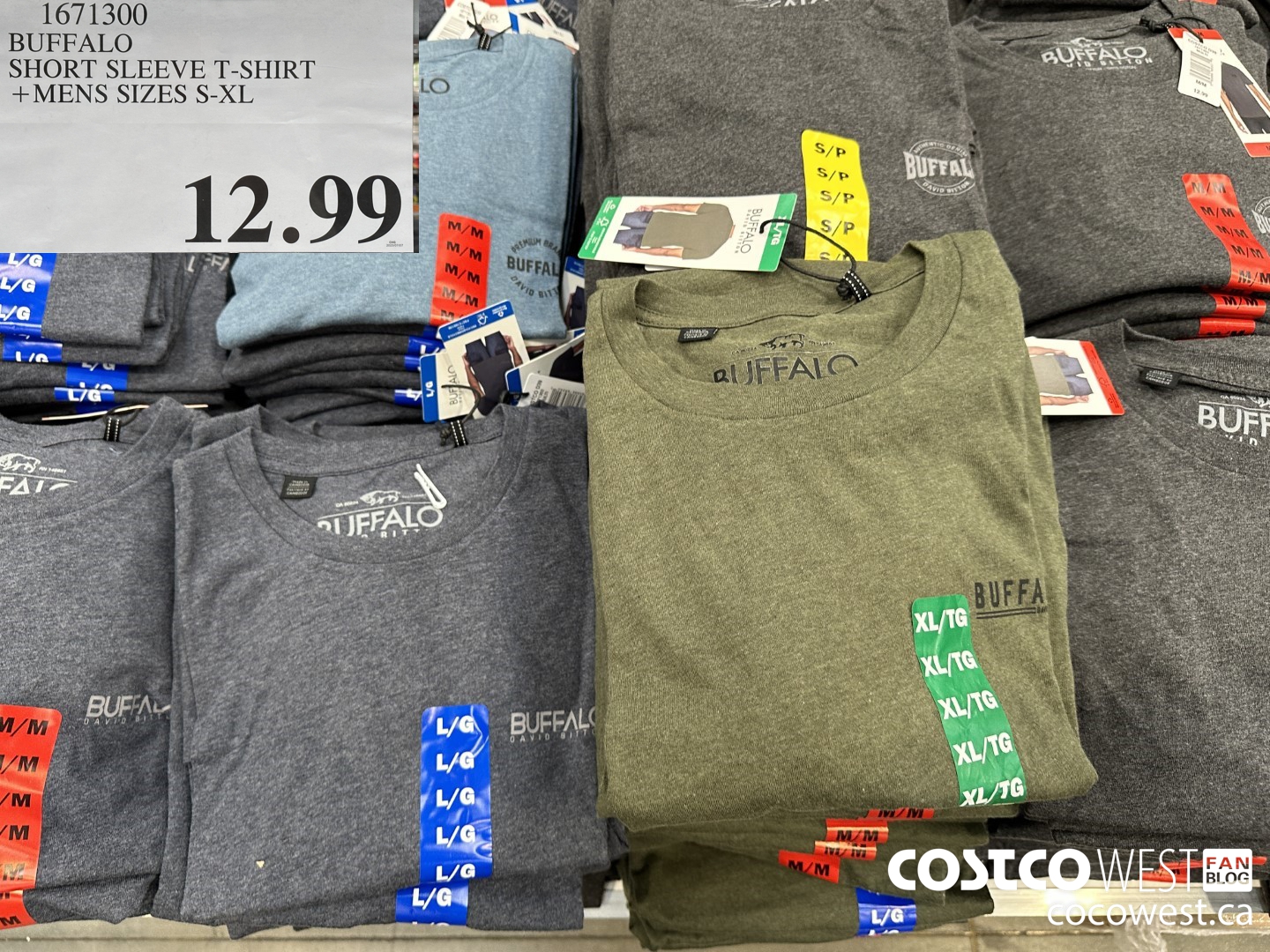 1671300 BUFFALO SHORT SLEEVE T-SHIRT MENS SIZES S-XL $12.99