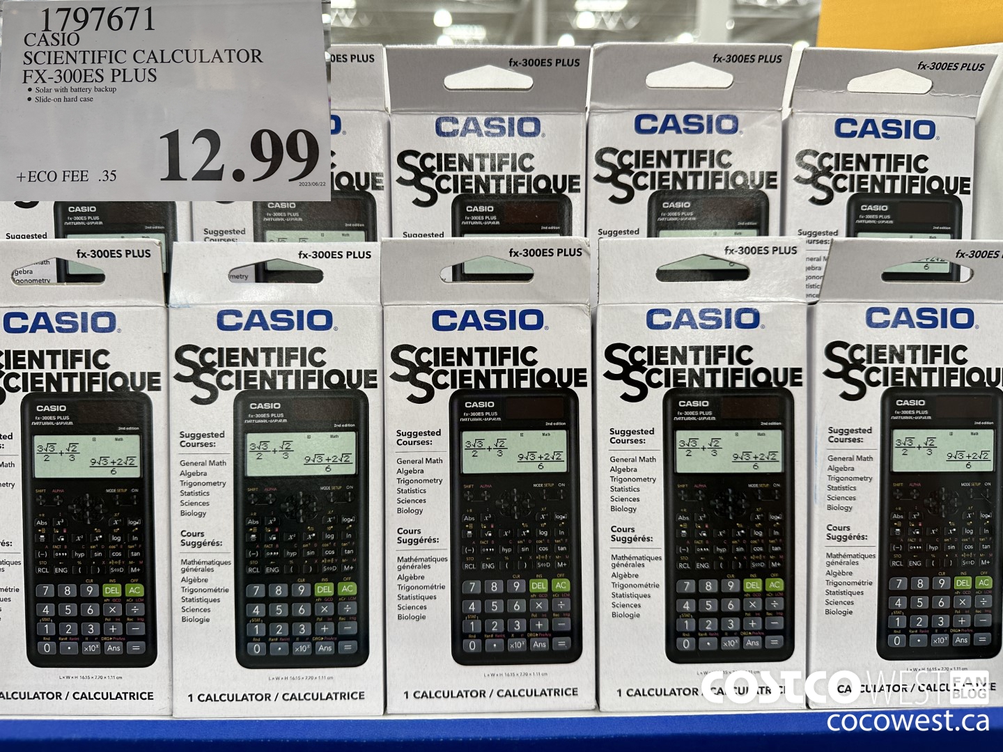 1797671 CASIO SCIENTIFIC CALCULATOR FX-300ES PLUS $12.99