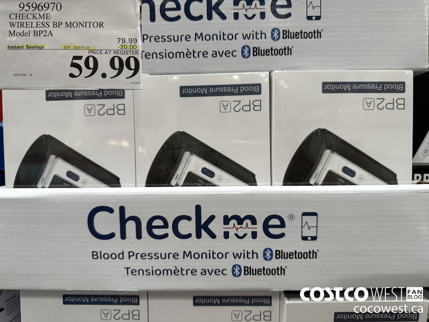 9596970 CHECKME WIRELESS BP MONITOR MODEL BP2A ($20.00 INSTANT SAVINGS EXPIRES ON 2023-07-23) $59.99