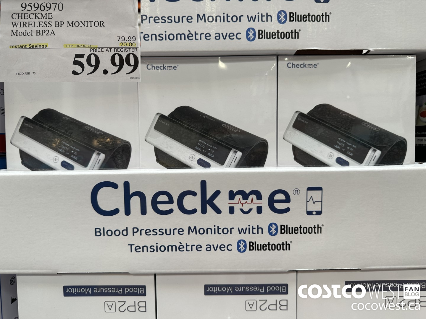 9596970 CHECKME WIRELESS BP MONITOR MODEL BP2A ($20.00 INSTANT SAVINGS EXPIRES ON 2023-07-23) $59.99