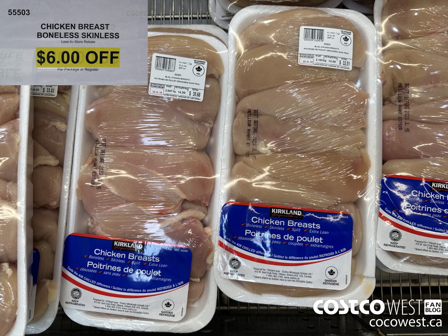 99903 CHICKEN BREAST BONELESS SKINLESS  ($6.00 INSTANT SAVINGS)