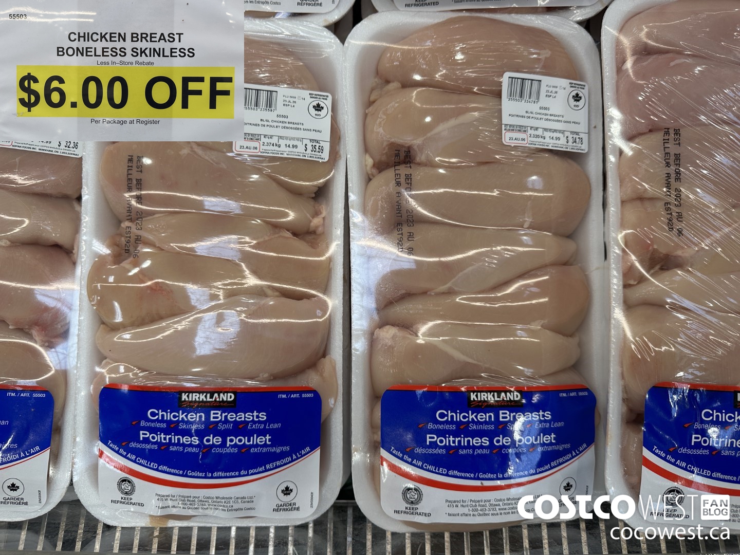 99903 CHICKEN BREAST BONELESS SKINLESS  ($6.00 INSTANT SAVINGS)