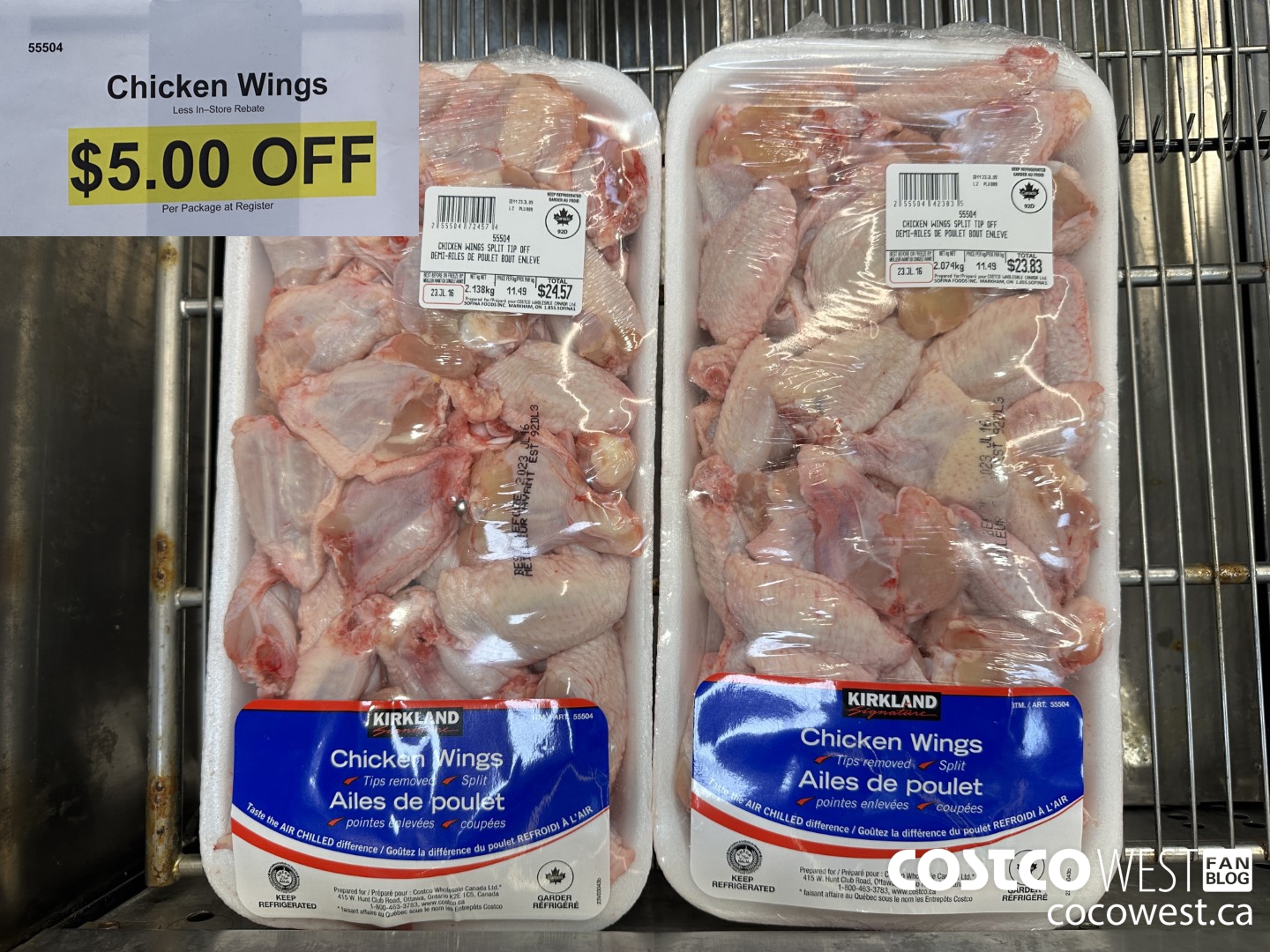 55504 CHICKEN WINGS ($5.00 INSTANT SAVINGS)