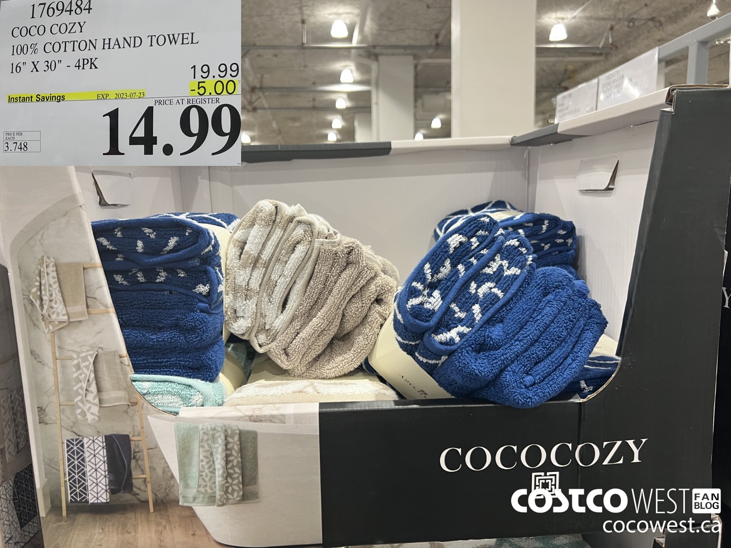 1769484 COCO COZY 100% COTTON HAND TOWEL 16
