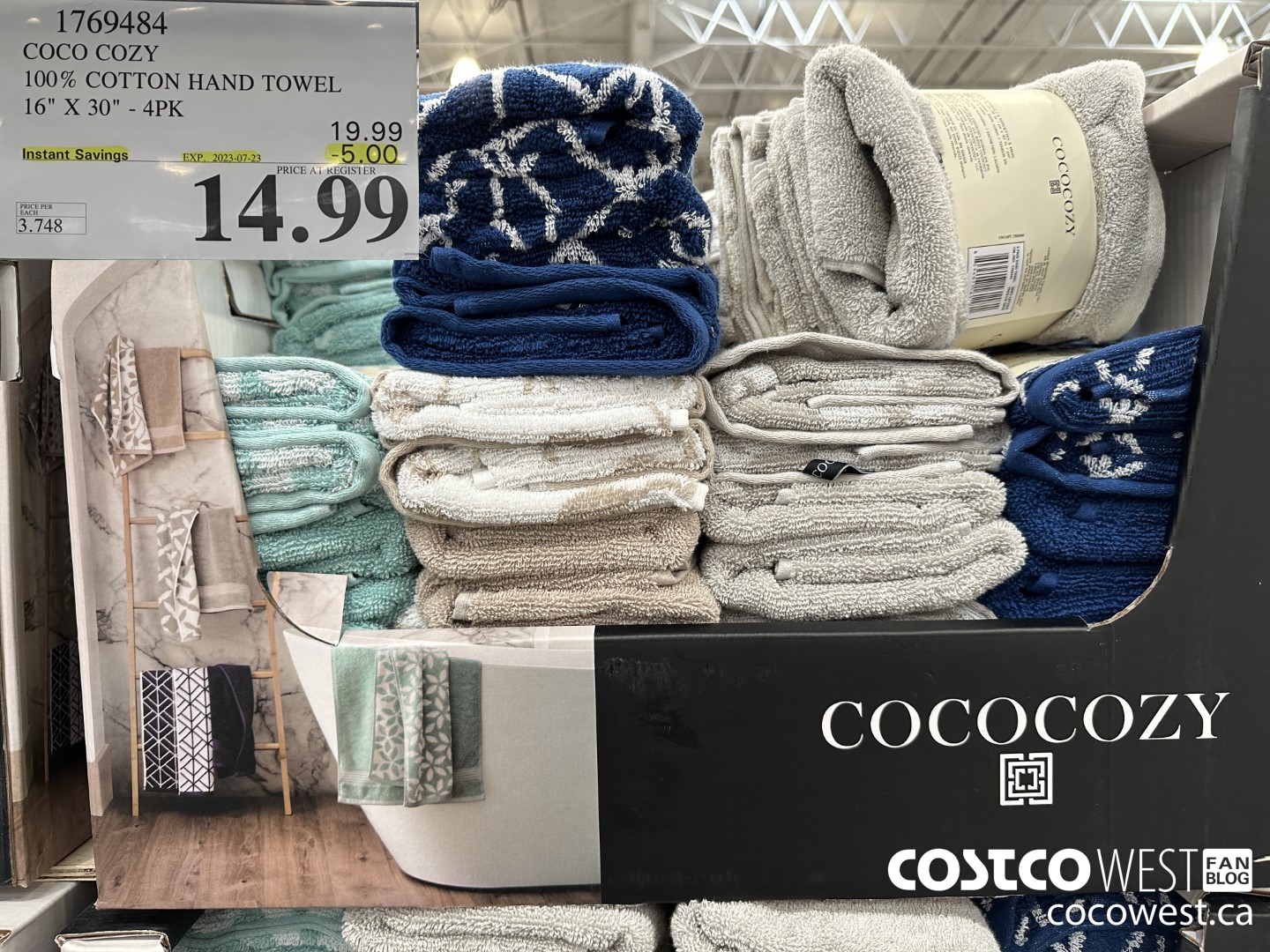 1769484 COCO COZY 100% COTTON HAND TOWEL 16
