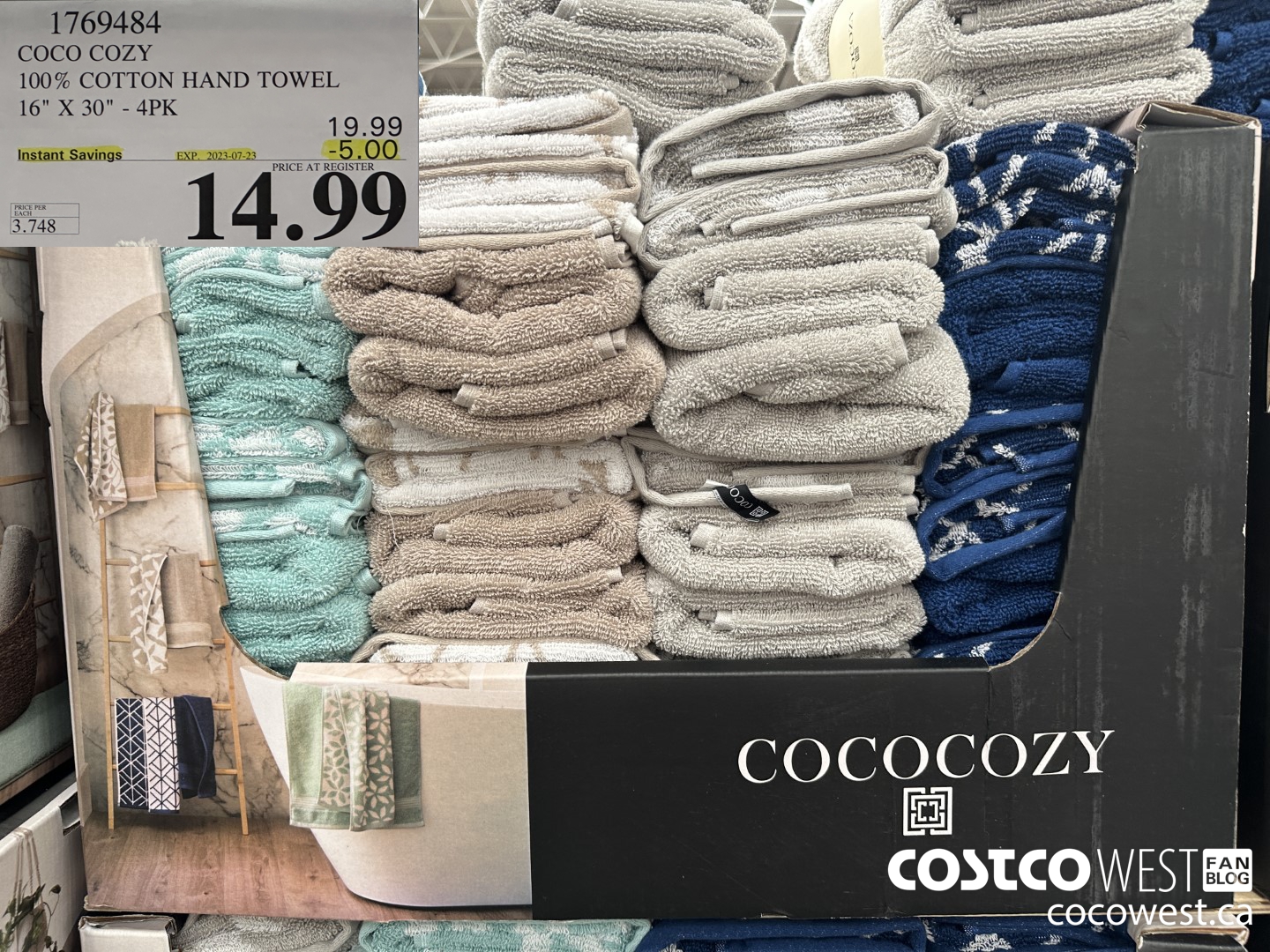 1769484 COCO COZY 100% COTTON HAND TOWEL 16