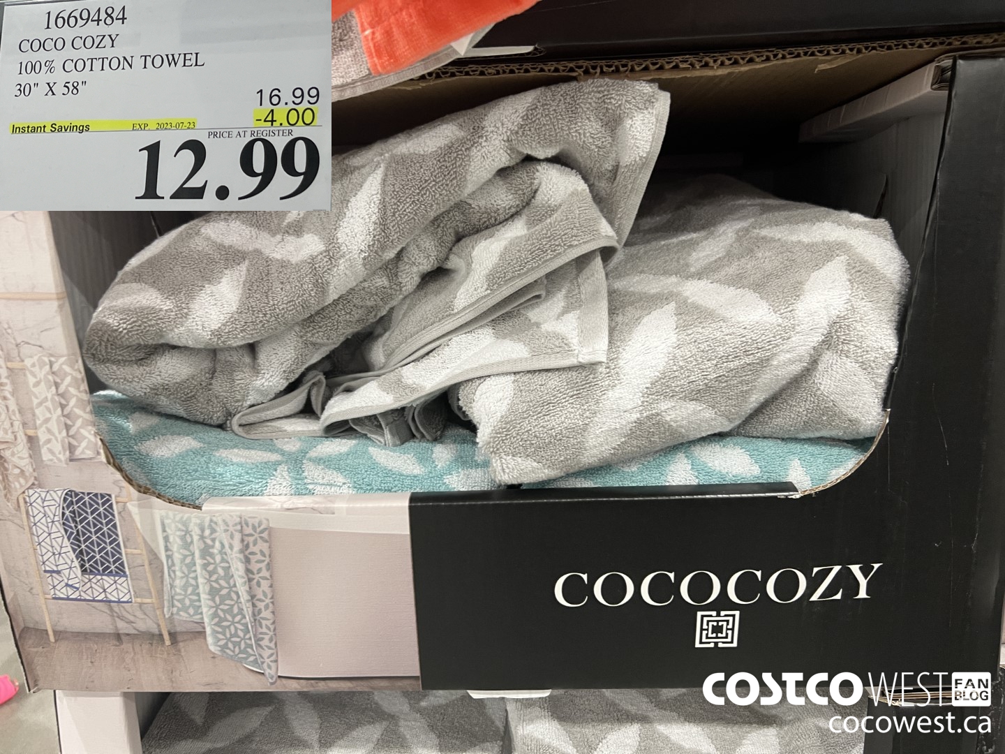 1669484 COCO COZY 100% COTTON TOWEL 30