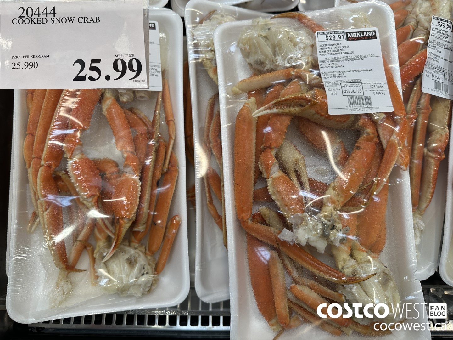 20444 COOKED SNOW CRAB $25.99