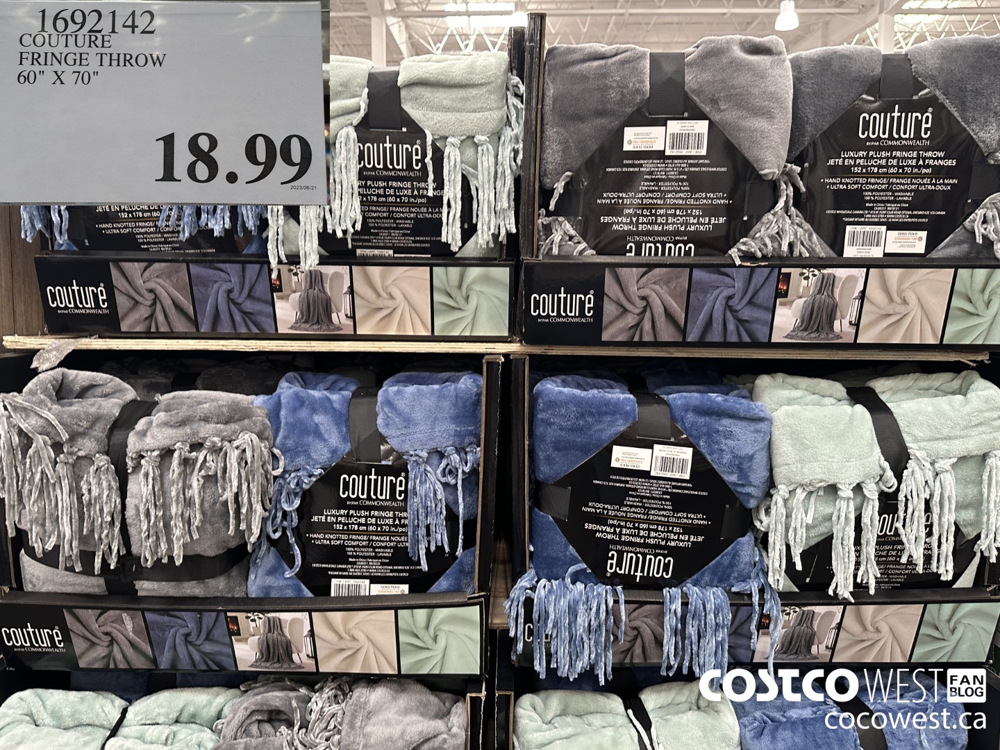 1692142 COUTURE FRINGE THROW 60