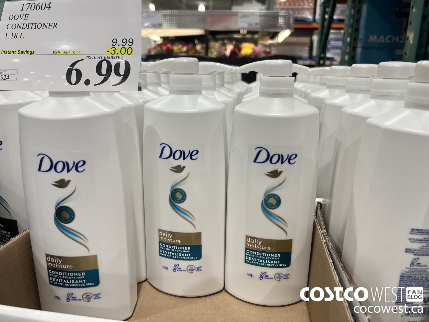 170604 DOVE CONDITIONER 1.18 L ($3.00 INSTANT SAVINGS EXPIRES ON 2023-07-23) $6.99