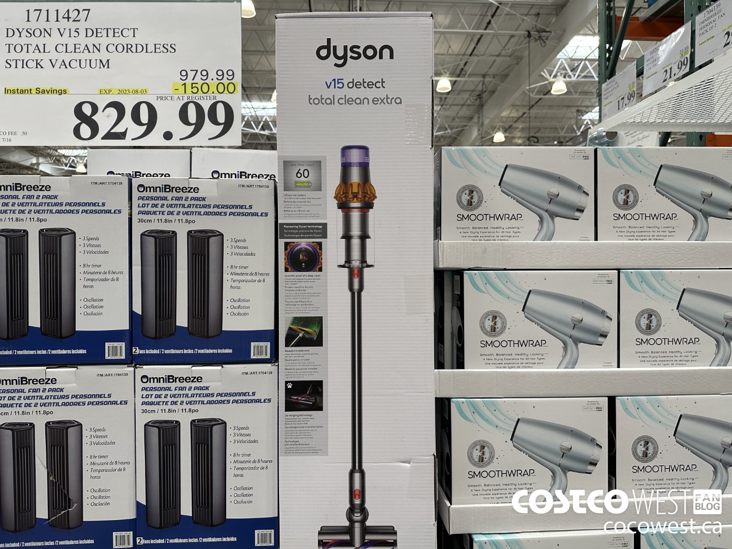 1711427 DYSON V15 DETECT TOTAL CLEAN CORDLESS STICK VACUUM ($150.00 INSTANT SAVINGS EXPIRES ON 2023-08-03) $829.99