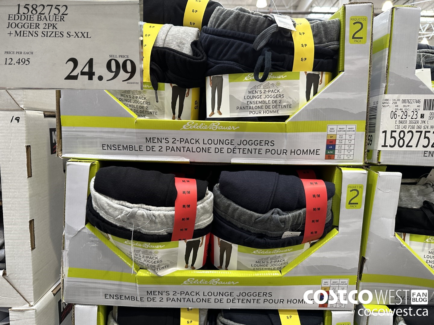 582752 EDDIE BAUER JOGGER 2PK MENS SIZES S-XXL $24.99