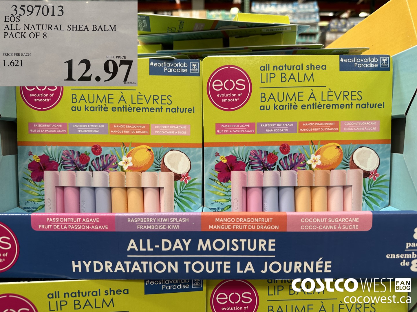 3597013 EOS ALL-NATURAL SHEA BALM PACK OF 8 $12.97