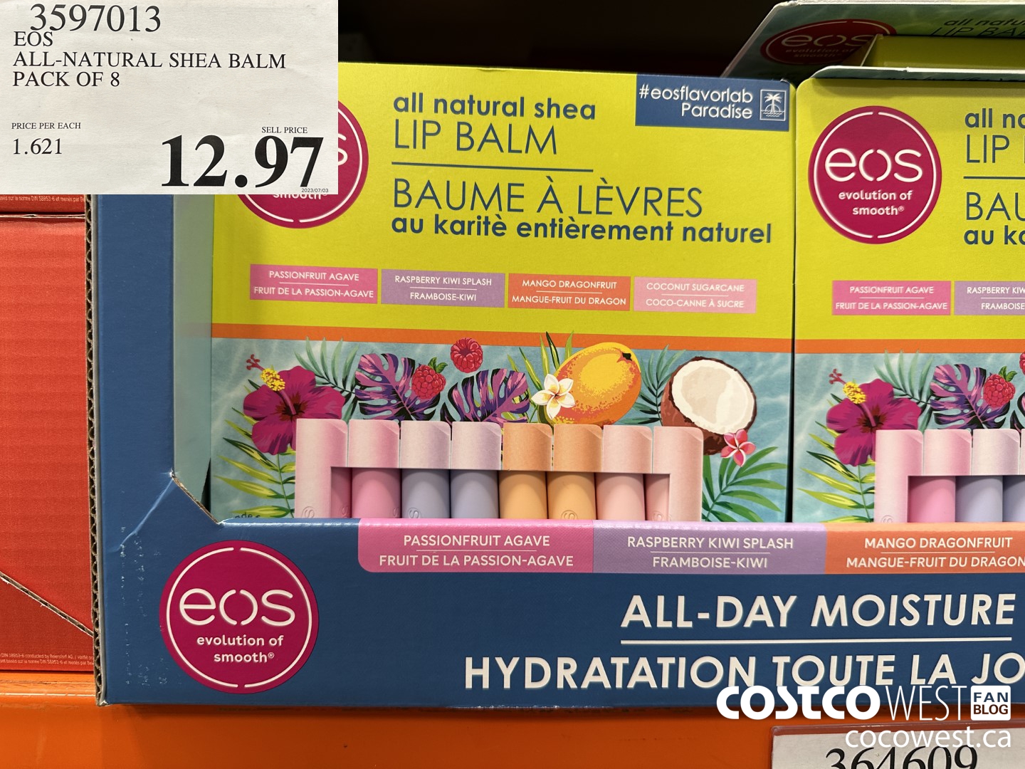 3597013 EOS ALL-NATURAL SHEA BALM PACK OF 8 $12.97