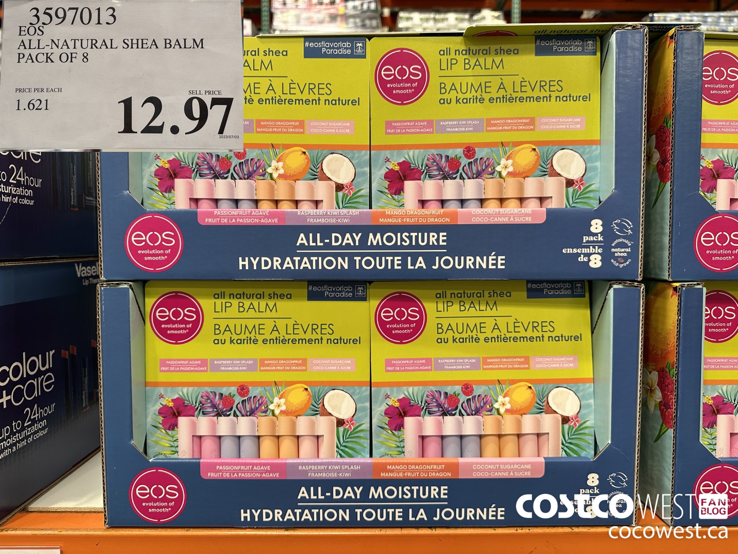 3597013 EOS ALL-NATURAL SHEA BALM PACK OF 8 $12.97