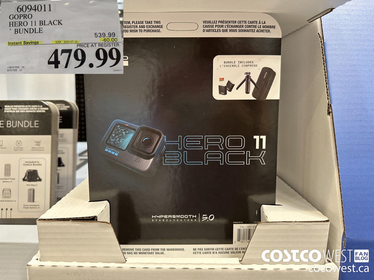 6094011 GOPRO HERO 11 BLACK BUNDLE ($60.00 INSTANT SAVINGS EXPIRES ON 2023-07-16) $479.99
