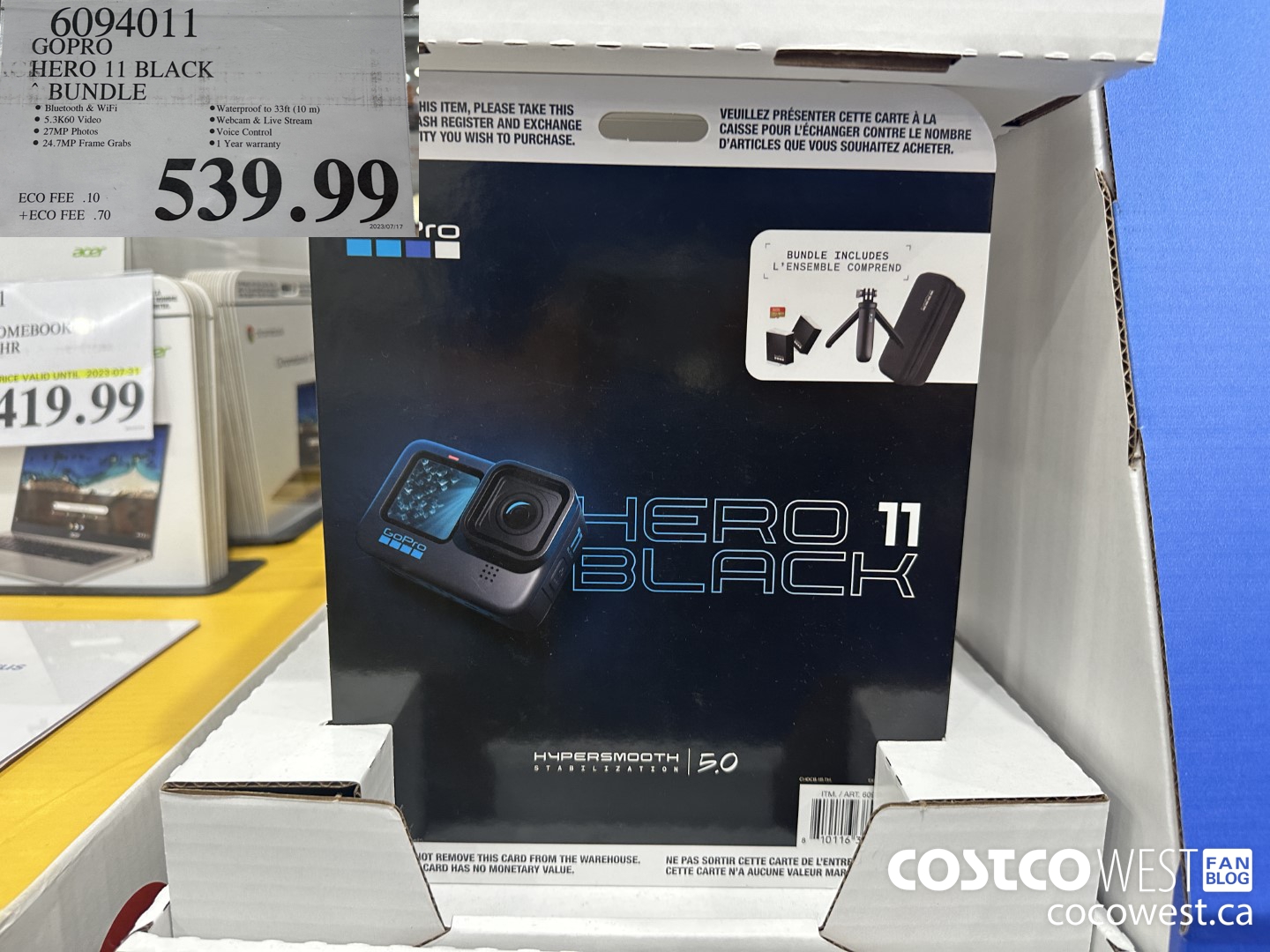 6094011 GOPRO HERO 11 BLACK BUNDLE $539.99