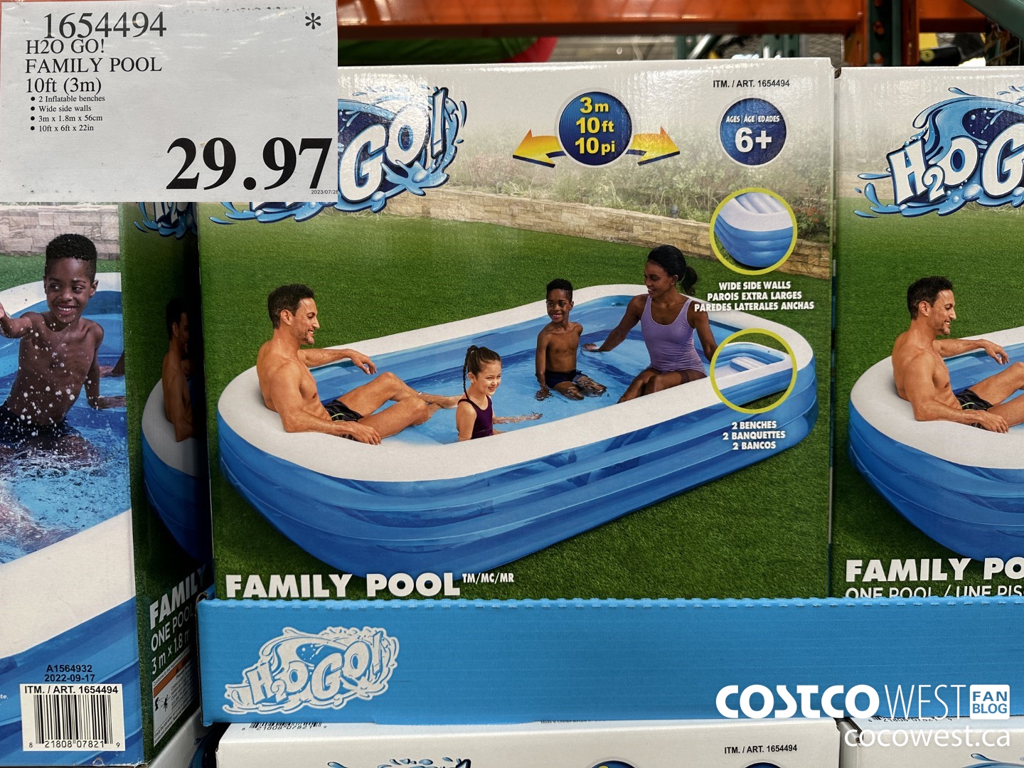 1654494 H2O GO! FAMILY POOL 10FT (3M) $29.97