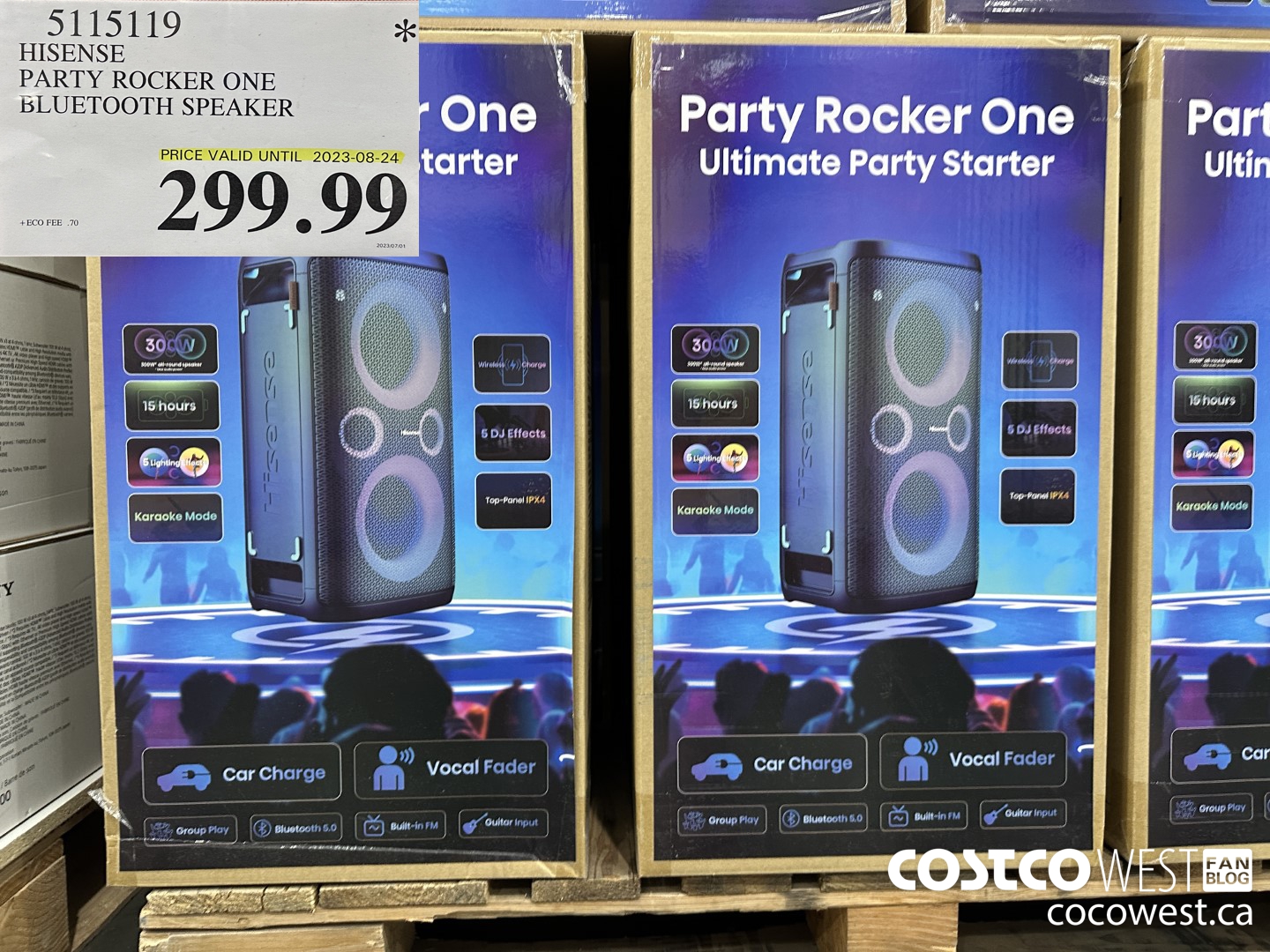 5115119 HISENSE PARTY ROCKER ONE BLUETOOTH SPEAKER (EXPIRES ON 2023-08-24) $299.99