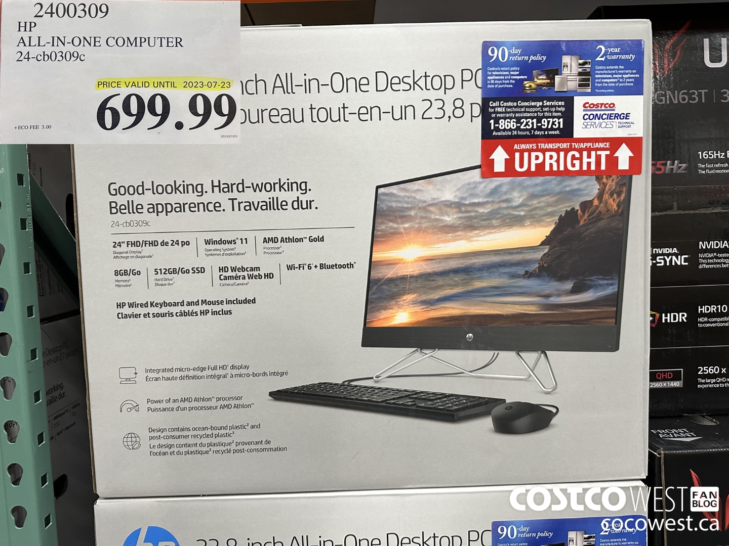 2400309 HP ALL-IN-ONE COMPUTER 24-CB0309C (EXPIRES ON 2023-07-23) $699.99
