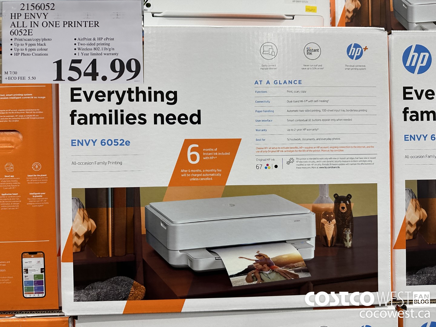 2156052 HP ENVY ALL IN ONE PRINTER 6052E  $154.99
