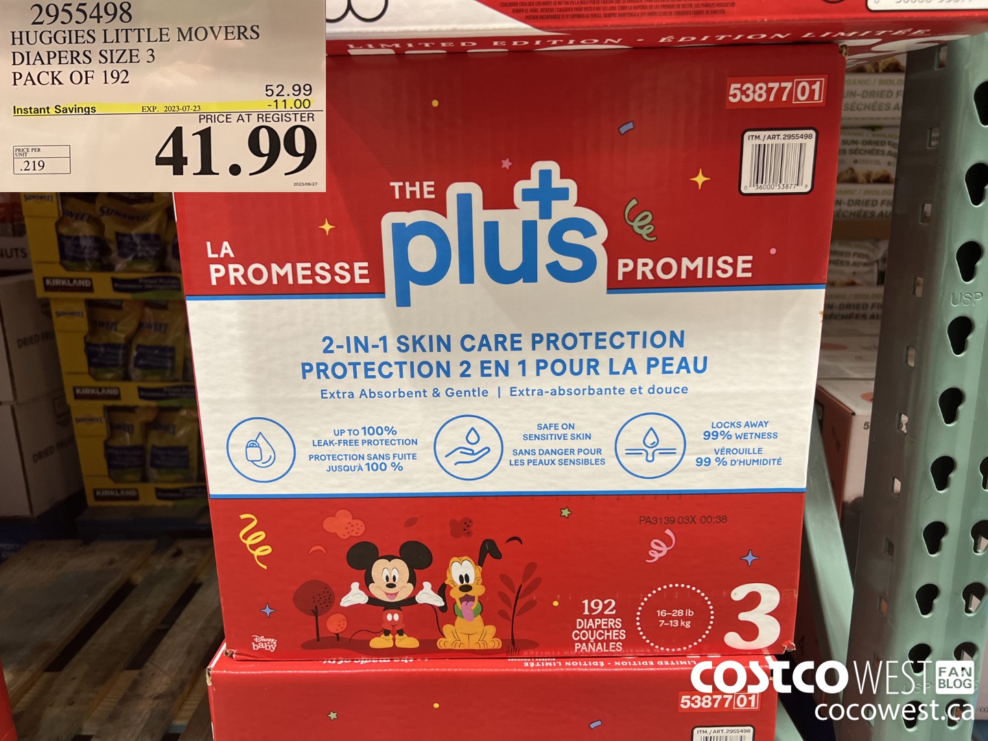 2955498 HUGGIES LITTLE MOVERS DIAPERS SIZE 3 PACK OF 192 ($11.00 INSTANT SAVINGS EXPIRES ON 2023-07-23) $41.99