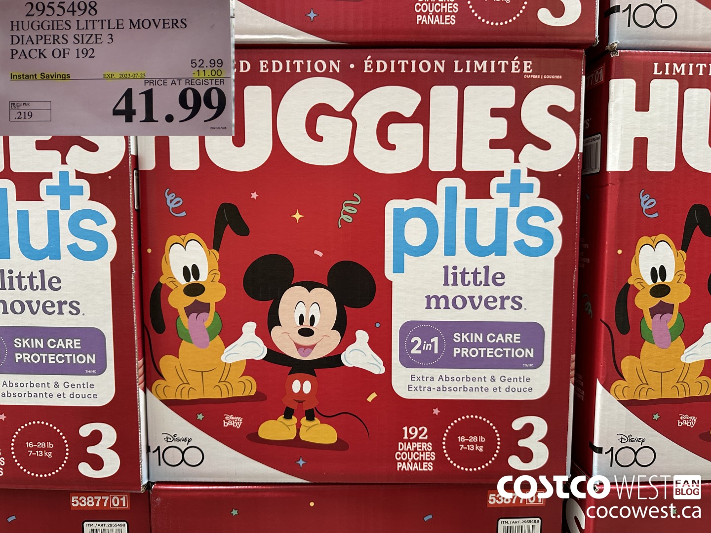 2955498 HUGGIES LITTLE MOVERS DIAPERS SIZE 3 PACK OF 192 ($11.00 INSTANT SAVINGS EXPIRES ON 2023-07-23) $41.99