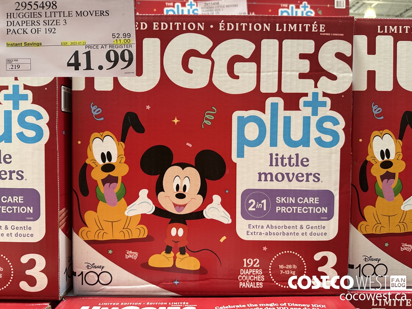 2955498 HUGGIES LITTLE MOVERS DIAPERS SIZE 3 PACK OF 192 ($11.00 INSTANT SAVINGS EXPIRES ON 2023-07-23) $41.99