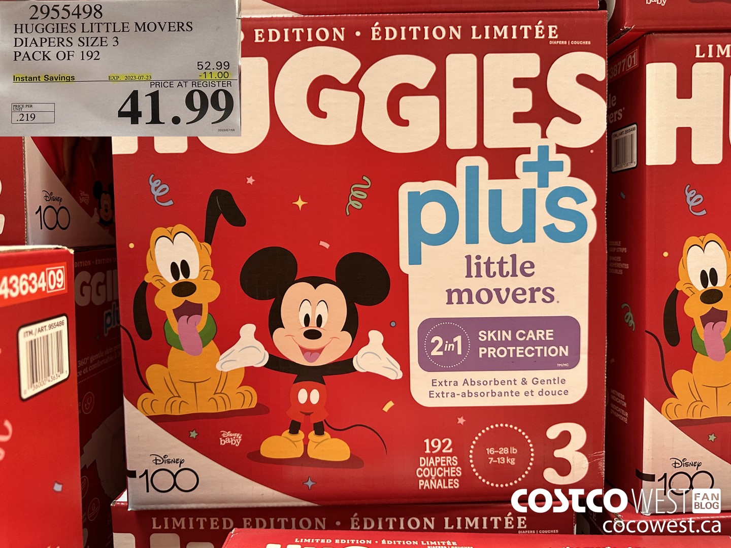 2955498 HUGGIES LITTLE MOVERS DIAPERS SIZE 3 PACK OF 192 ($11.00 INSTANT SAVINGS EXPIRES ON 2023-07-23) $41.99
