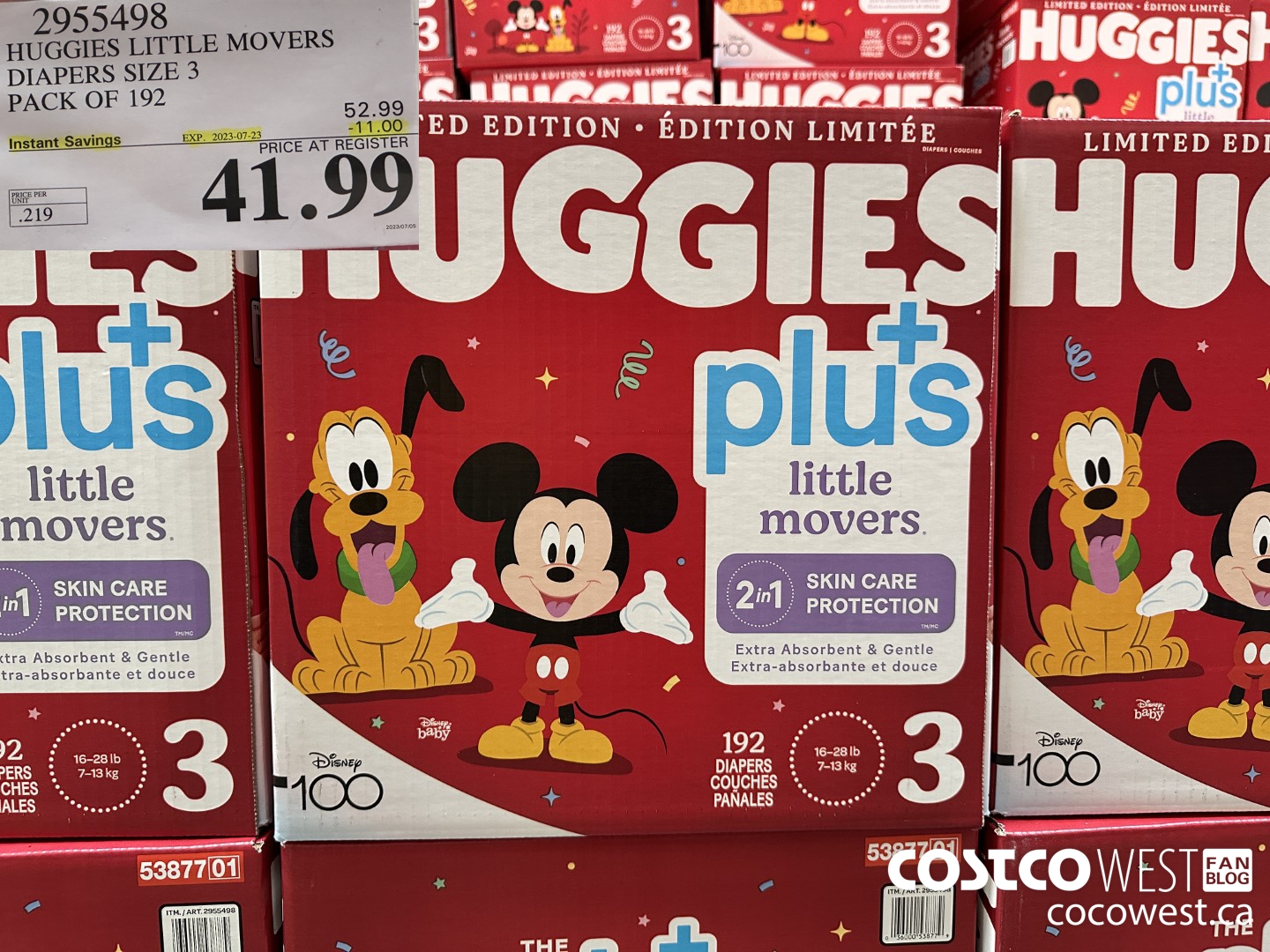 2955498 HUGGIES LITTLE MOVERS DIAPERS SIZE 3 PACK OF 192 ($11.00 INSTANT SAVINGS EXPIRES ON 2023-07-23) $41.99