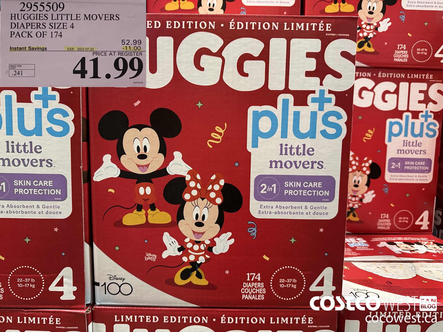 2955509 HUGGIES LITTLE MOVERS DIAPERS SIZE 4 PACK OF 174 ($11.00 INSTANT SAVINGS EXPIRES ON 2023-07-23) $41.99