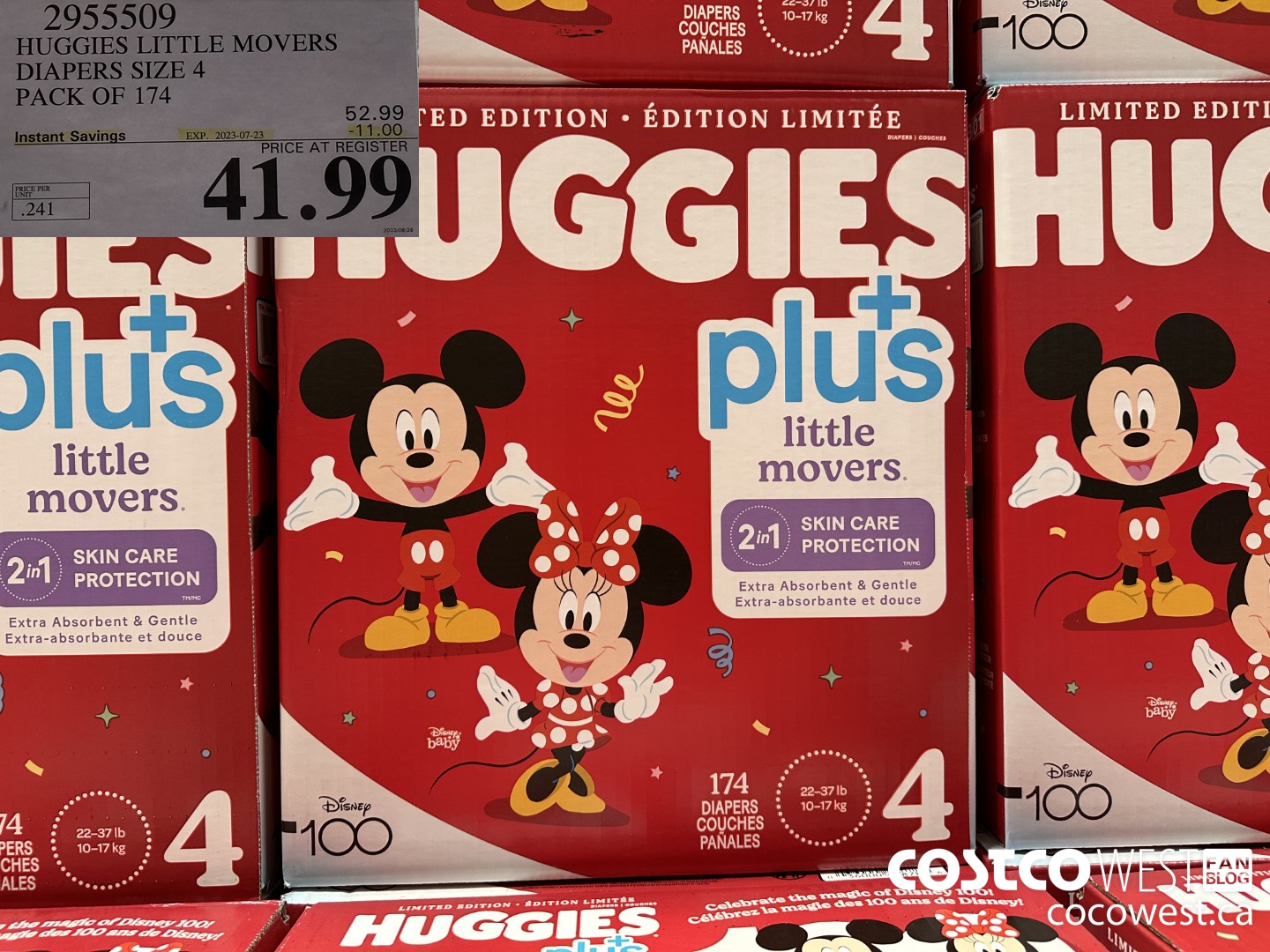 2955509 HUGGIES LITTLE MOVERS DIAPERS SIZE 4 PACK OF 174 ($11.00 INSTANT SAVINGS EXPIRES ON 2023-07-23) $41.99