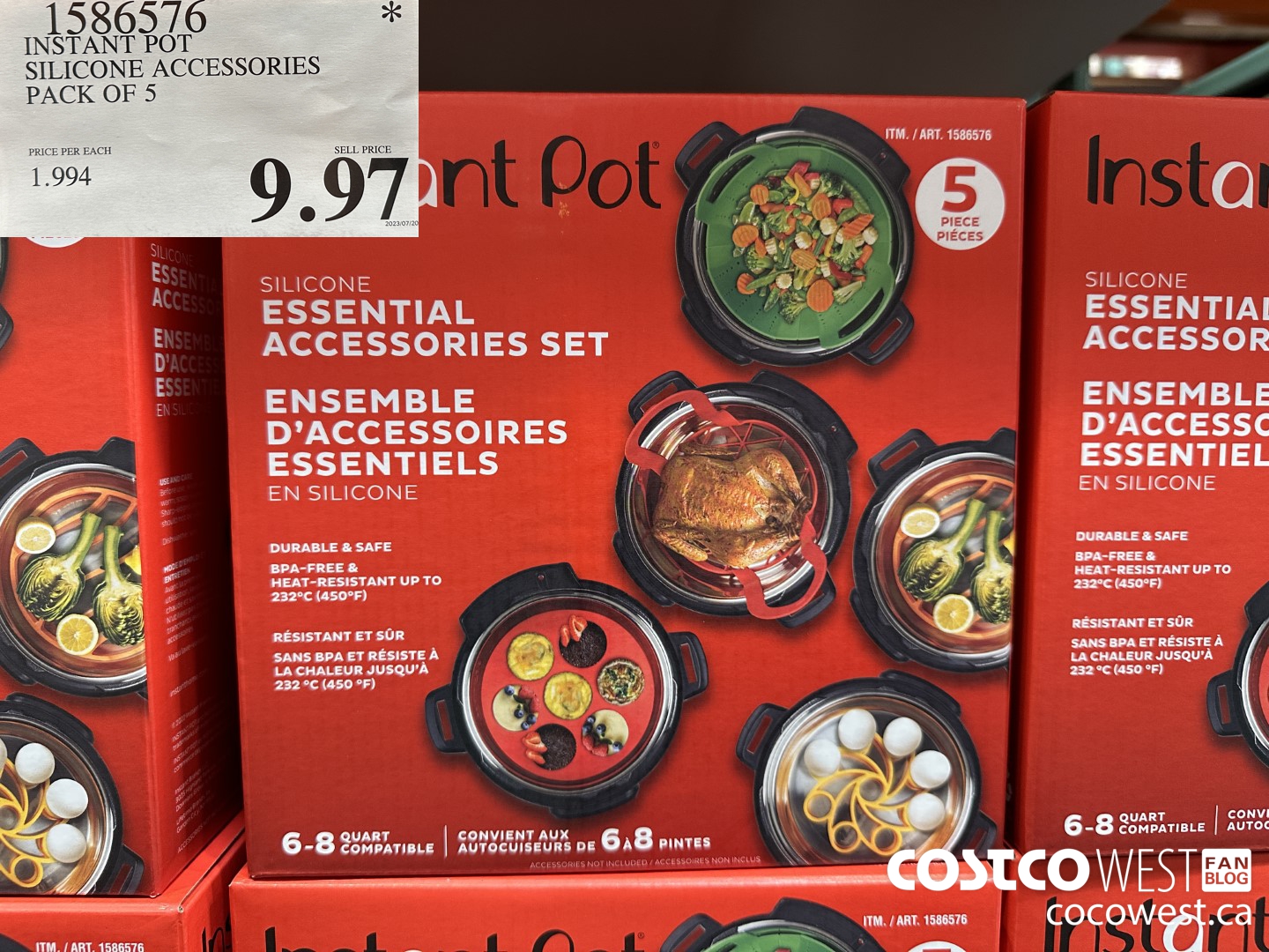 1586576 INTANT POT SILICONE ACCESSORIES PACK OF 5 $9.97