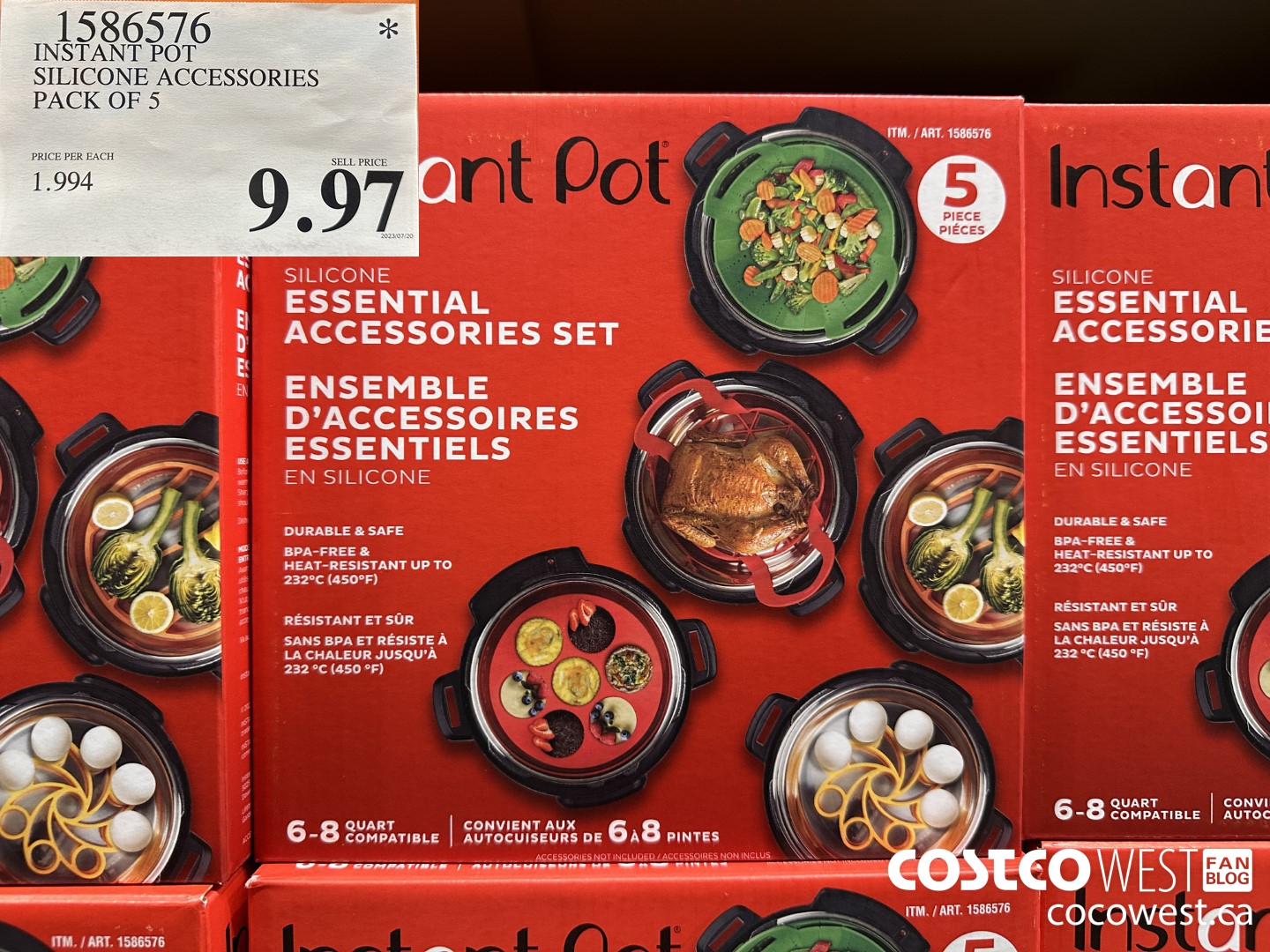 1586576 INTANT POT SILICONE ACCESSORIES PACK OF 5 $9.97