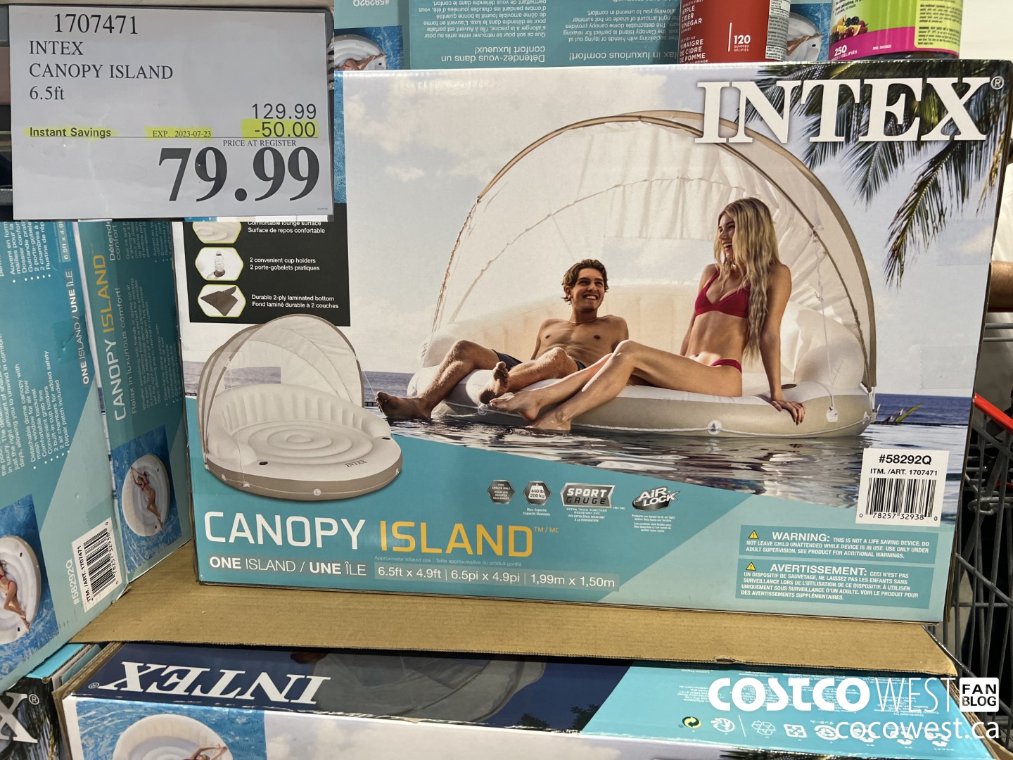1707471 INTEX CANOPY ISLAND 6.5FT ($50.00 INSTANT SAVINGS EXPIRES ON 2023-07-23) $79.99