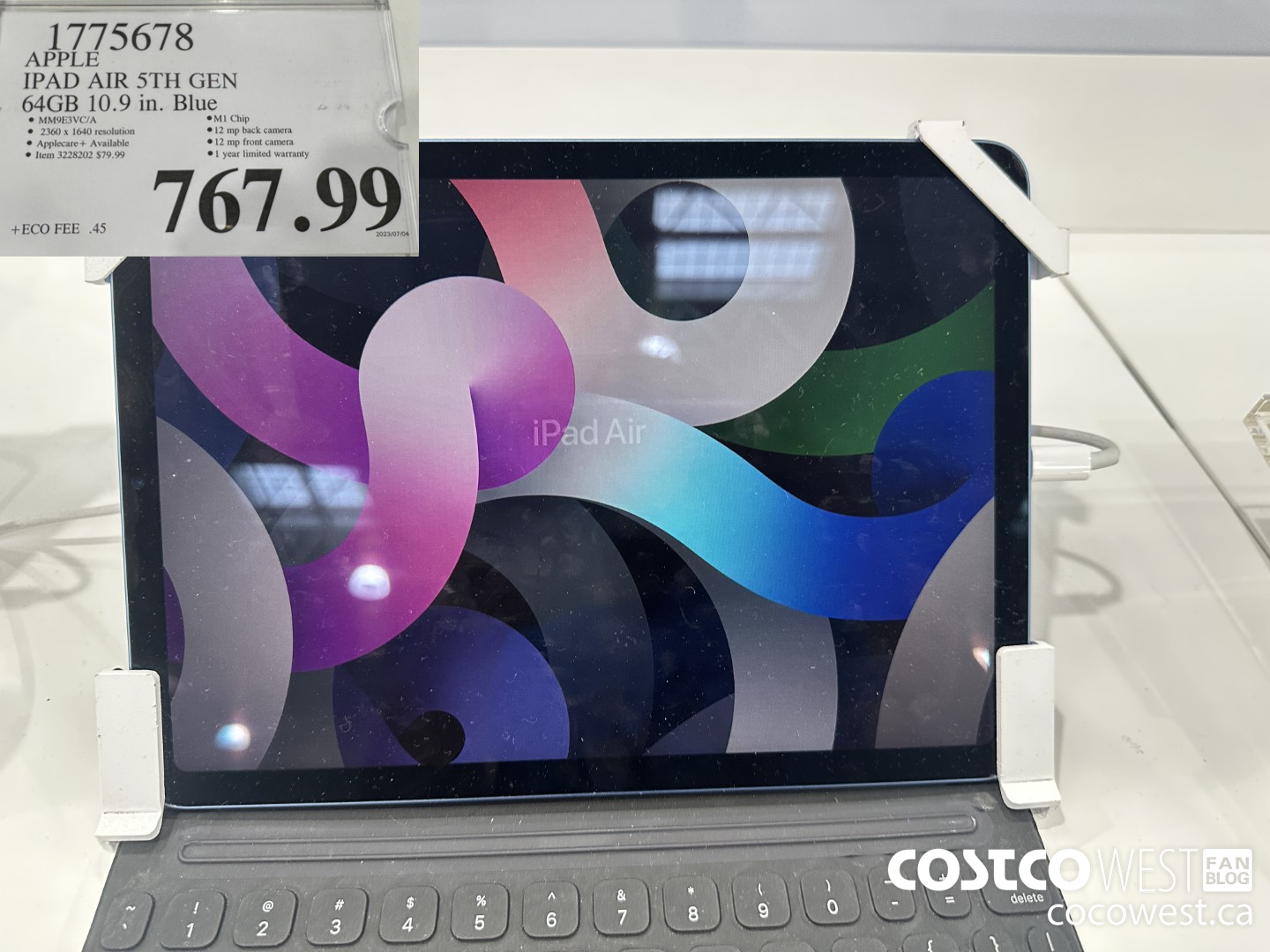 1775678 IPAD AIR 5TH GEN 64GB 10.9 IN. BLUE $767.99